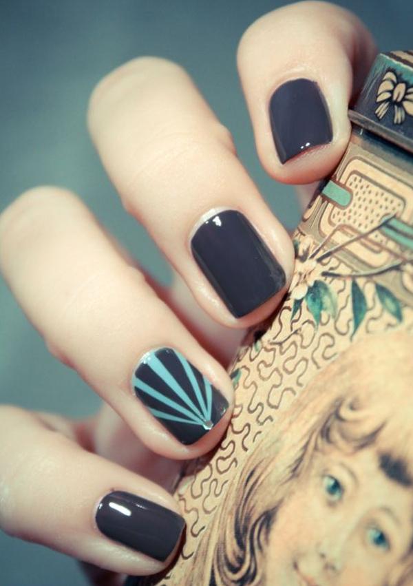 35 Gray Nail Art Designs