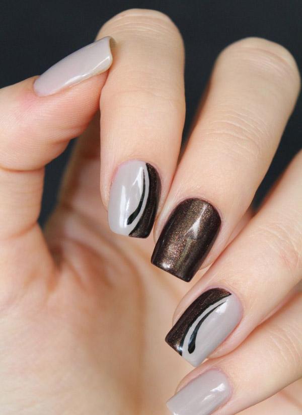 35 Gray Nail Art Designs