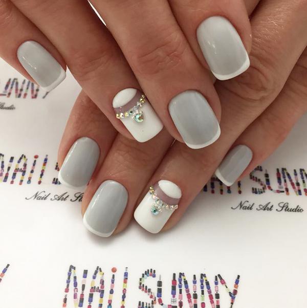 35 Gray Nail Art Designs