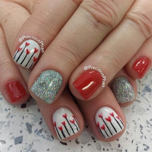 50 Valentine's Day Nail Art Ideas