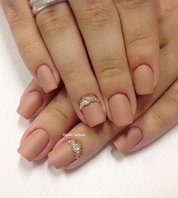 40 Nude Color Nail Art Ideas