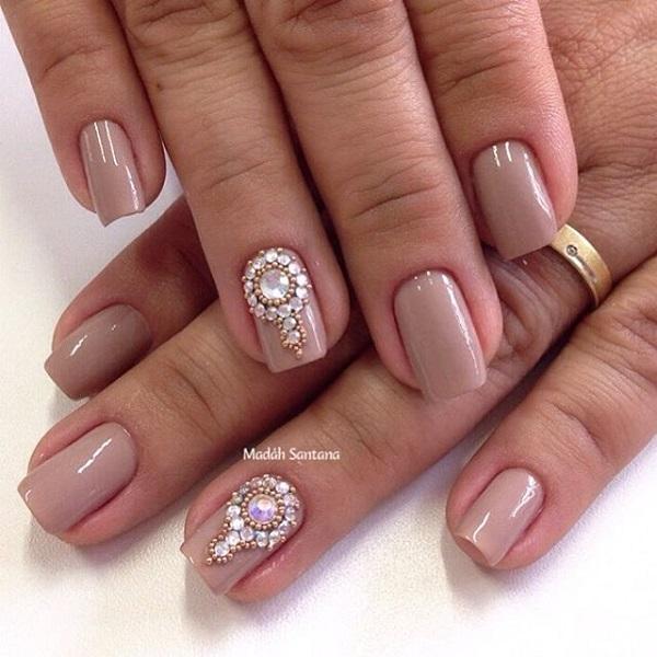 40 Nude Color Nail Art Ideas