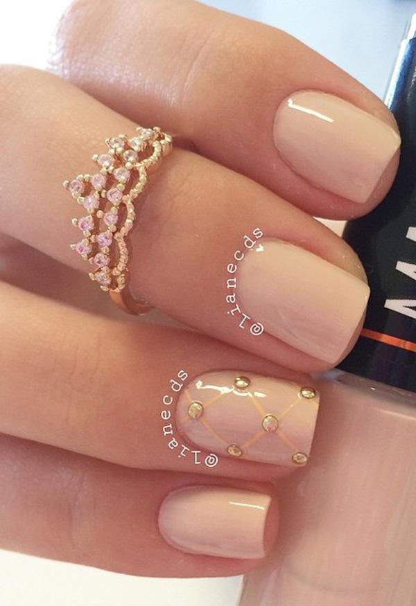 40 Nude Color Nail Art Ideas