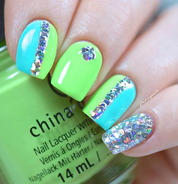 45 Refreshing Green Nail Art Ideas