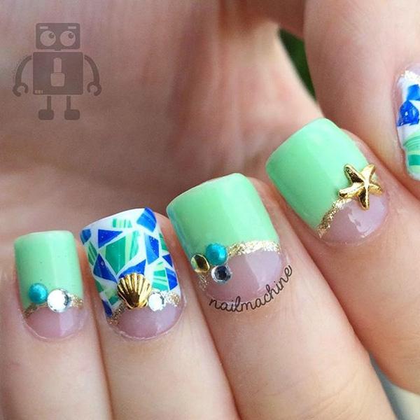 45 Refreshing Green Nail Art Ideas