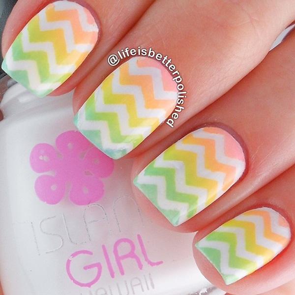45 Chevron Nail Art Ideas
