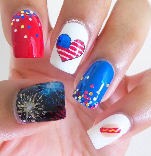 45 Fourth of July Nail Art Ideas