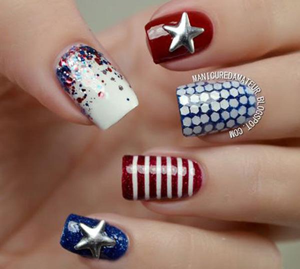 45 Fourth of July Nail Art Ideas