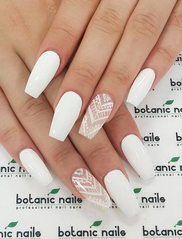 50 White Nail Art Ideas