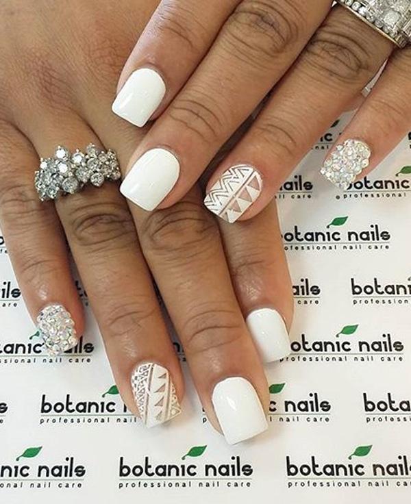 50 White Nail Art Ideas