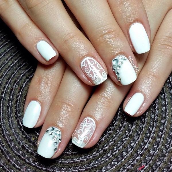 50 White Nail Art Ideas