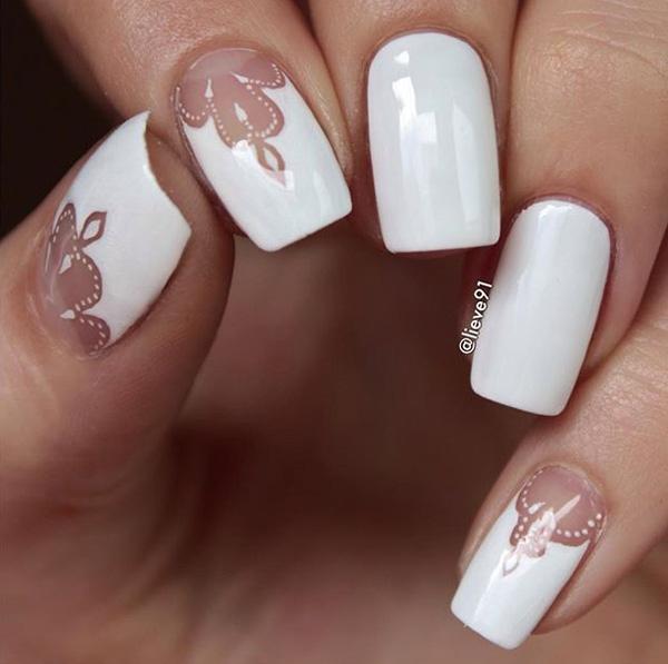 50 White Nail Art Ideas