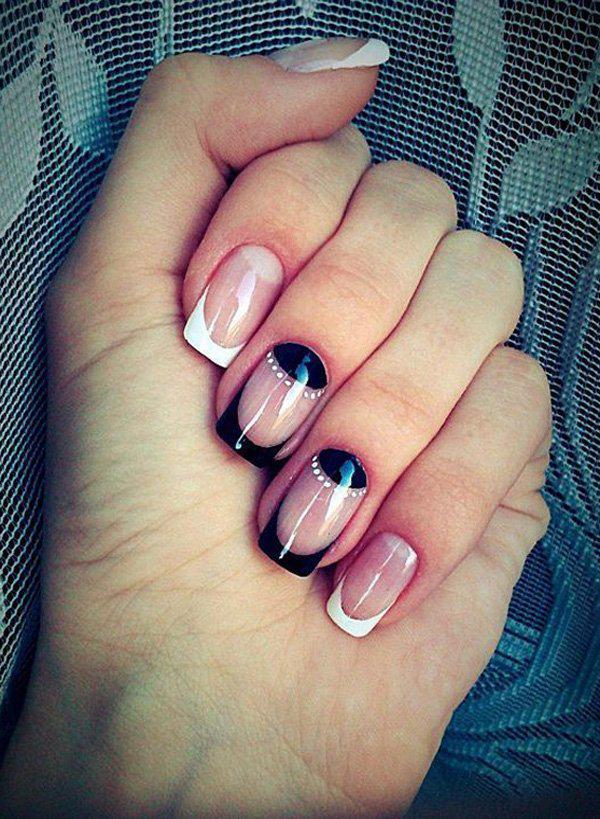 50 Half Moon Nail Art Ideas