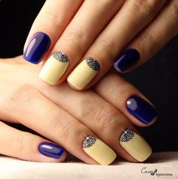 50 Half Moon Nail Art Ideas