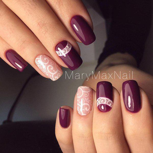 50 Half Moon Nail Art Ideas