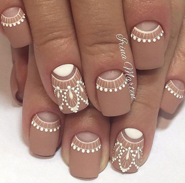 50 Half Moon Nail Art Ideas