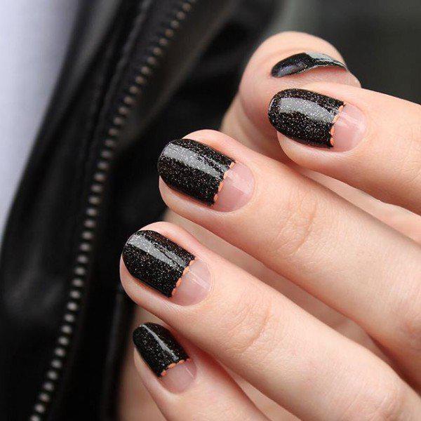 50 Half Moon Nail Art Ideas