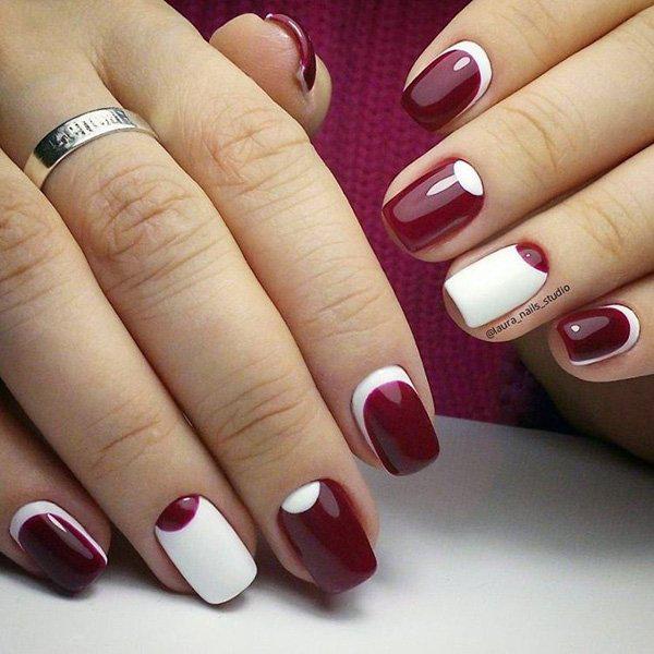50 Half Moon Nail Art Ideas