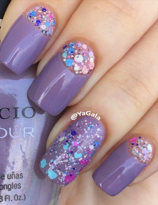 50 Half Moon Nail Art Ideas