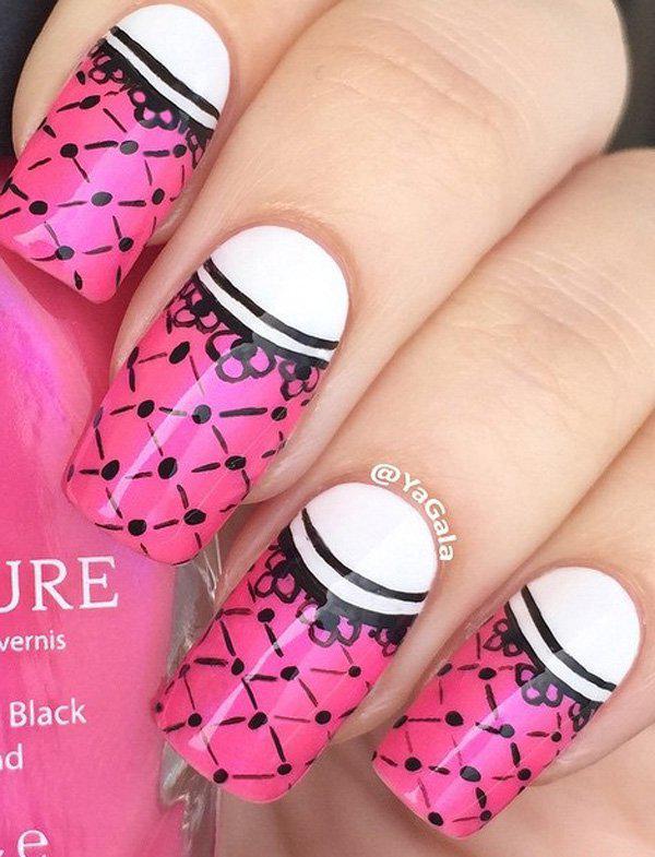 50 Half Moon Nail Art Ideas