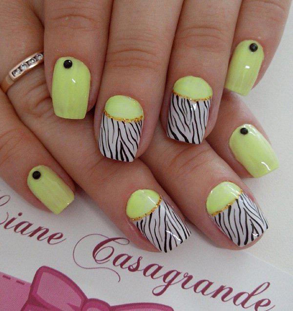 50 Half Moon Nail Art Ideas