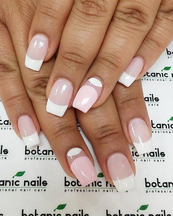50 Half Moon Nail Art Ideas