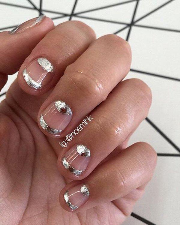 50 Half Moon Nail Art Ideas