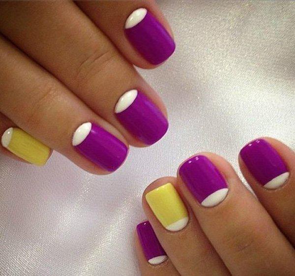 50 Half Moon Nail Art Ideas