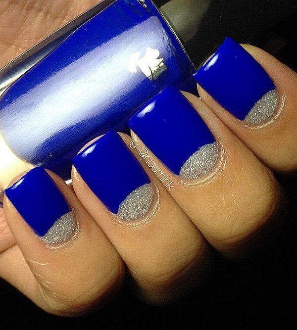 50 Half Moon Nail Art Ideas