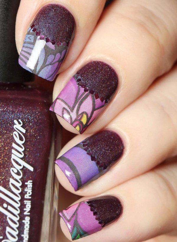 50 Half Moon Nail Art Ideas