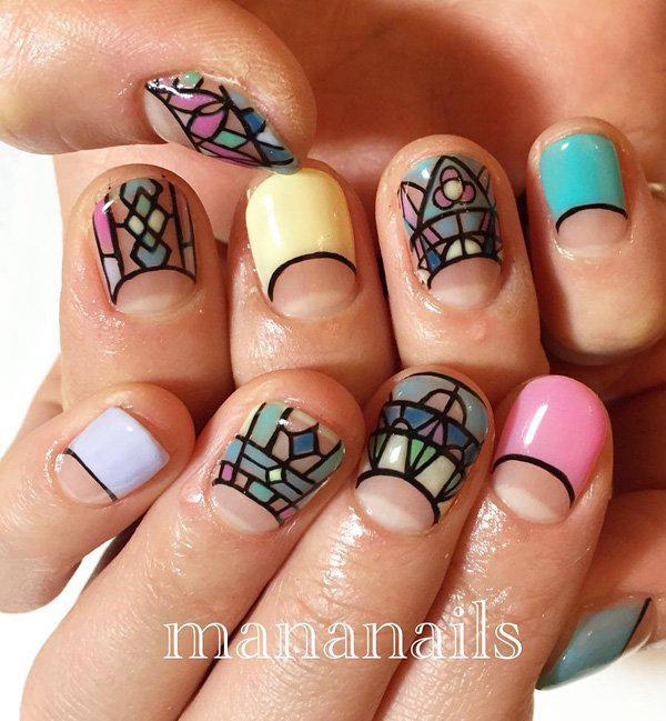50 Half Moon Nail Art Ideas
