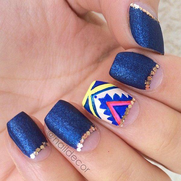 50 Half Moon Nail Art Ideas