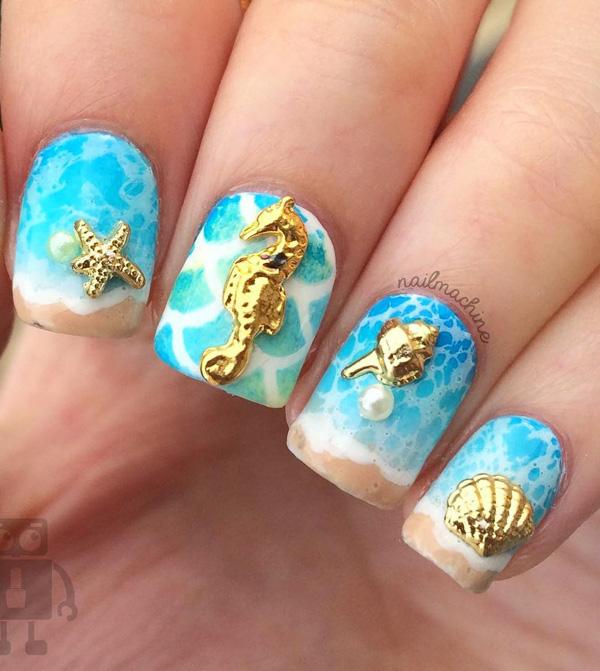 45 Ocean Nail Art Ideas