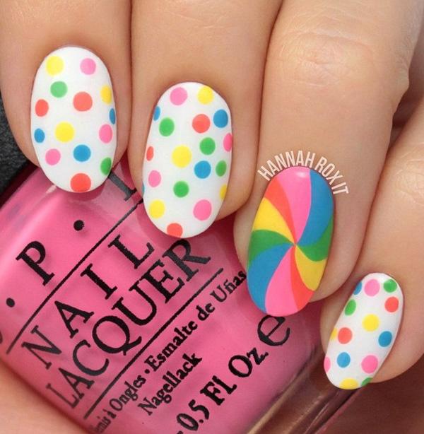 30+ Rainbow Nail Art Ideas