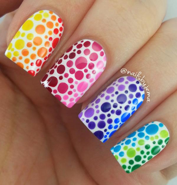 30+ Rainbow Nail Art Ideas