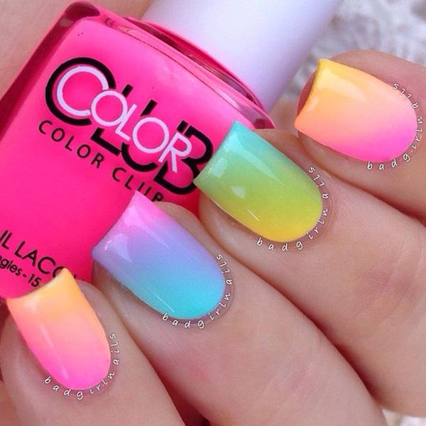 30+ Rainbow Nail Art Ideas