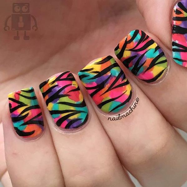 30+ Rainbow Nail Art Ideas