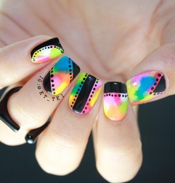 30+ Rainbow Nail Art Ideas