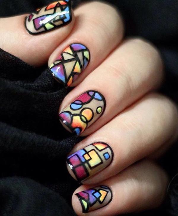 30+ Rainbow Nail Art Ideas