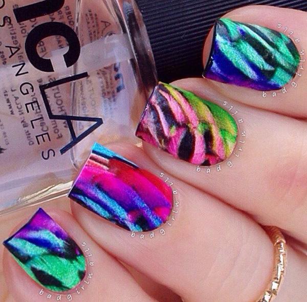 30+ Rainbow Nail Art Ideas
