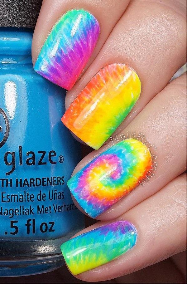 30+ Rainbow Nail Art Ideas