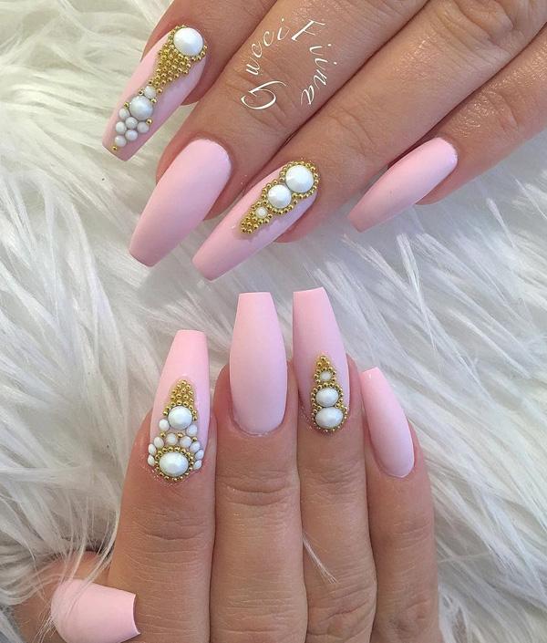 50 Rhinestone Nail Art Ideas