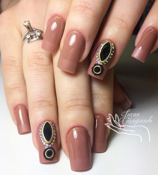 50 Rhinestone Nail Art Ideas