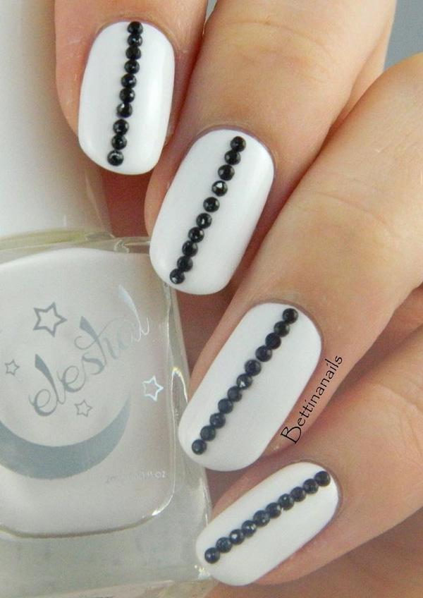 50 Rhinestone Nail Art Ideas