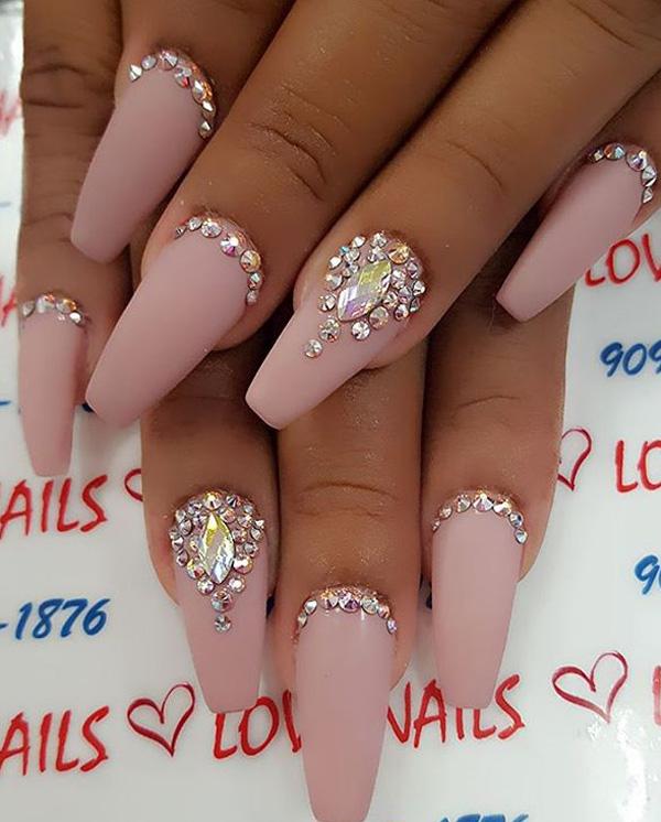 50 Rhinestone Nail Art Ideas