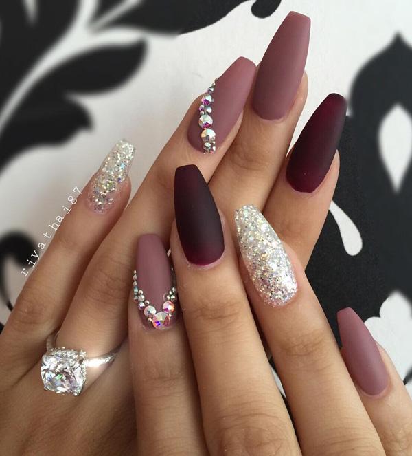 50 Rhinestone Nail Art Ideas