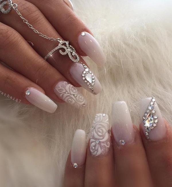 50 Rhinestone Nail Art Ideas