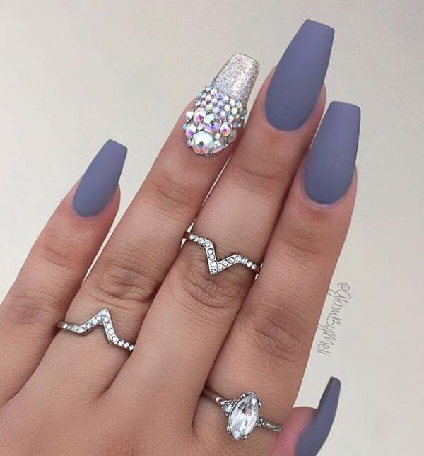 50 Rhinestone Nail Art Ideas