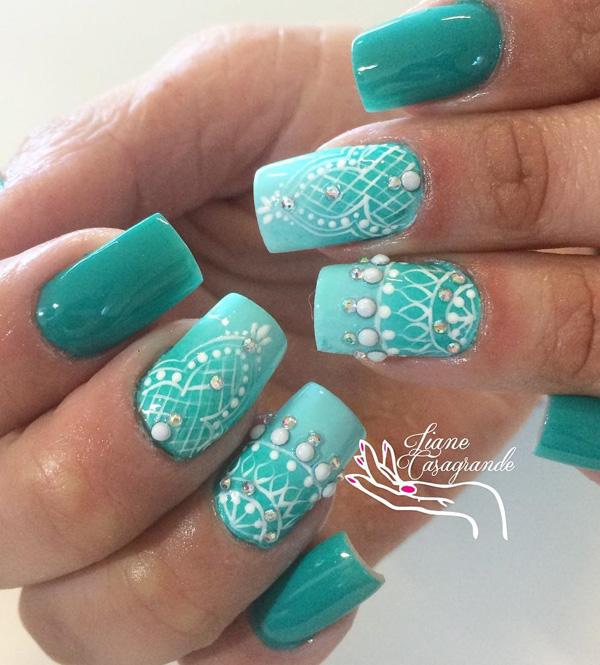 50 Rhinestone Nail Art Ideas