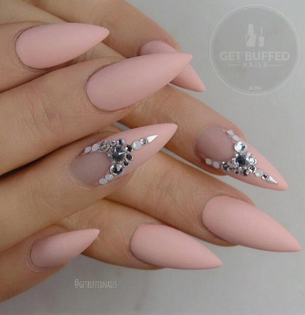 50 Rhinestone Nail Art Ideas